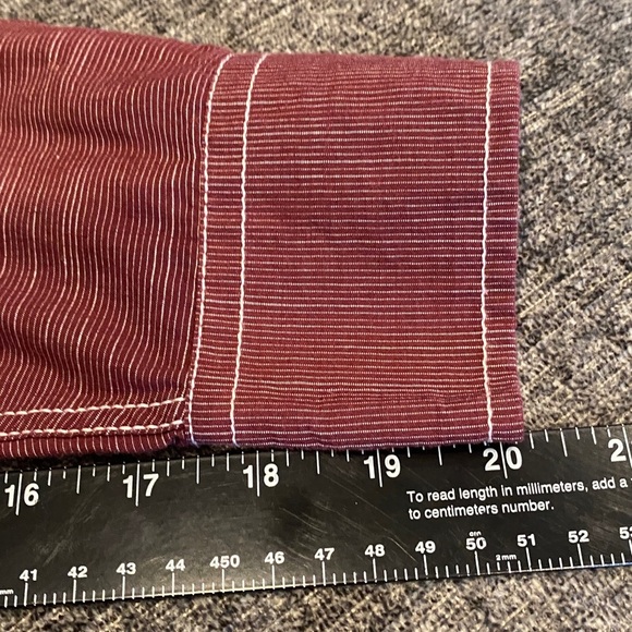 Beverly Hills Polo Club Maroon Casual Button-Down Shirt. Size L. - Picture 11 of 12